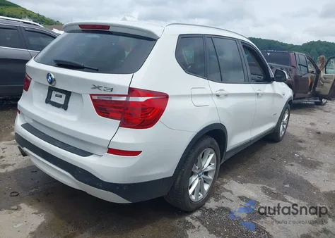2016 BMW X3 xDrive28I from USA, damaged, VIN 5UXWX9C59G0D75446
